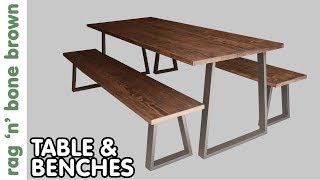 WHEN THINGS GO WRONG Making Scaffold Board Dining Table amp Bench Seats [upl. by Daht]