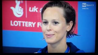 Europei di nuoto Londra 2016 Federica Pellegrini ORO 200 sl  La premiazione [upl. by Anees127]