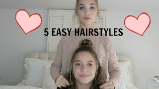 5 Easy Hairstyles [upl. by Aphra161]