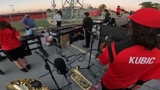 North Garland HS Band 2023  an artist vision  alto sax tenor sax quartet Headcam [upl. by Ardiek]