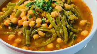 La mas rica y deliciosa Sopa de garbanzos con nopales [upl. by Nelleh]