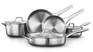 Calphalon 2029633  Premier Stainless Steel  8 Piece Cookware Set [upl. by Wrench939]