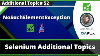 NoSuchElementException  Different Reasons for getting this exception during Selenium Automation [upl. by Nwahsram771]