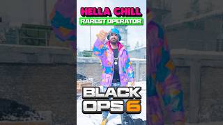 How to get the RARE quotHELLA CHILLquot Operator in BLACK OPS 6 [upl. by Yelehsa97]