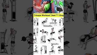 Ultimate Triceps Workout for Bigger Arms 💯💪👍fitness gym motivation [upl. by Hestia660]