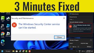 NEW FIX Windows Security Center Service is Turned off or Missing in Windows 1011 FIXED [upl. by Hanafee]