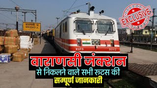 All Train Routes of Varanasi Junction Railway Station [upl. by Ormsby]