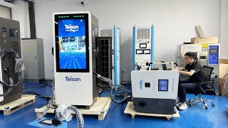 Teisons new version of advertising screen DC charging station has started mass production [upl. by Corotto]