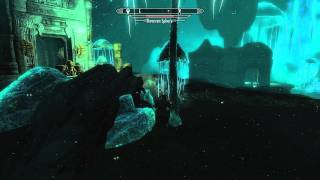 SKYRIM How To Beat The Dwarven Sphere Ice Caves GamePlay Commentary  Tutorial [upl. by Alcus316]