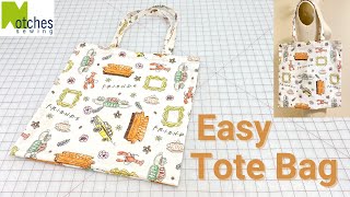 How to make a Simple Tote Bag DIY Easy Sew to Sell [upl. by Jorgenson198]