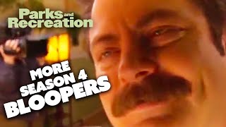 MORE Season 4 BLOOPERS  Parks and Recreation  Comedy Bites [upl. by Chaille]