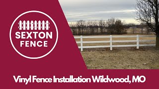 Vinyl Fence Installation Wildwood MO  Sexton Fence [upl. by Drye]