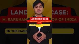 M Karunanidhi Landmark CaseArticle 248 constitutionalrights upsc constitutionallaw indianpolity [upl. by Siednarb]