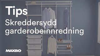 Skreddersydd garderobeinnredning fra Elfa [upl. by Cumine]