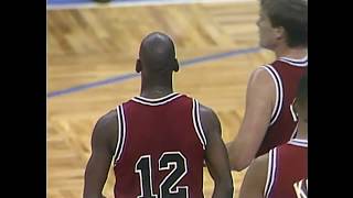 The Time Michael Jordan Wore Number 12 In A Game  RARE [upl. by Osanna83]