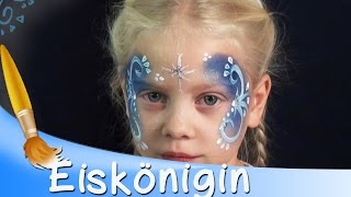 🐯 Kinderschminken Eiskönigin Gesicht Tutorial  HD [upl. by Frazer]