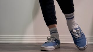 Blue Vans Authentic Shoeplay [upl. by Alleuqram]