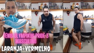 Tênis Olympikus Pride 3 Masculino Cor LaranjaVermelho [upl. by Eiramaneet]