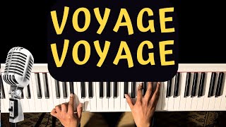 PIANO FACILE  DESIRELESS  VOYAGE VOYAGE [upl. by Fritzsche]