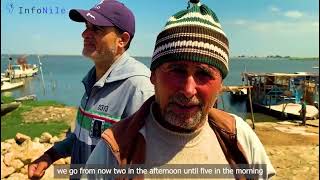 Fishing in Lake Manzala Egypt [upl. by Yelmene]