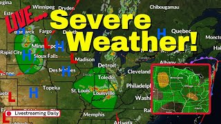 🔴Live Severe Weather Coverage  2 Tornado Risk 72924 [upl. by Jasen103]