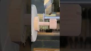 how to make a wooden screw process wood woodwork [upl. by Haisej]