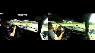 Hockenheimring HeadToHead 991 Turbo S vs 991 GT3 [upl. by Levania708]