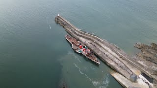 Waverley Paddle Steamer Came To Porthcawl 12624 4K [upl. by Jochebed]