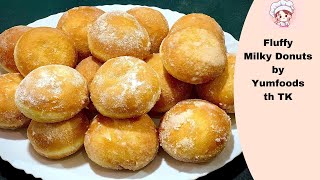 Milky Doughnuts Recipe Soft Donuts Sugar Donuts Soft and Fluffy Donuts Homemade Doughnuts recipe [upl. by Tunk809]