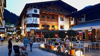 Saalbach Hinterglemm ÖsterreichAustria  HINTERGLEMM am Abend  in the evening 4K [upl. by Lhamaj227]