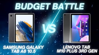 Samsung Galaxy Tab A8 105 vs Lenovo Tab M10 Plus 3rd Gen  Full Comparison [upl. by Deuno]