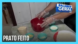 Prato Feito aprenda a fazer uma deliciosa receita de filé de frango  Balanço Geral DF [upl. by Netsirk648]