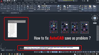 How to fix AutoCAD save as problem [upl. by Arymahs620]