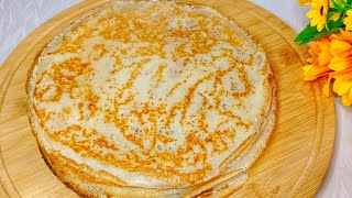 Amazing crepes at home in 10 minutes how to make the most delicious crepes [upl. by Hnahc]