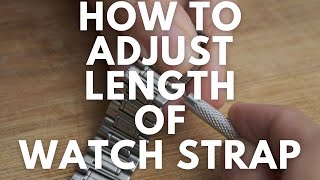 How to change length of strap of wrist watch  Adjust metal wrist watch band [upl. by Aivan]