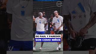 Rodrigo De Paul y Leandro Paredes jugando un partido con sus amigos como unos niños [upl. by David554]