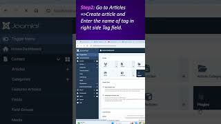🏷️How to create Tags in Joomla 5 🏷️Tags in Joomla 5 Part  4 joomla basicjoomla joomla5 [upl. by Itnahs]