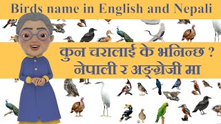 Learn Bird Names in Nepali and English  Fun amp Educational  Nepali for kids  Learn Nepali [upl. by Bridges]