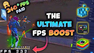 The Ultimate FPS Boost free fire Bluestacks 5 4K  freefire bluestacks [upl. by Yelsehc]