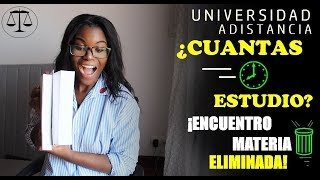 UNED ¿DÓNDE VER LA MATERIA ELIMINADA ¿CUÁNTAS HORAS ESTUDIO  CIENCIAS JURÍDICAS [upl. by Anida]