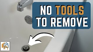 How to Remove a Tub Drain Stopper  No Tools Needed [upl. by Norling495]