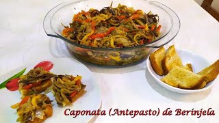 CAPONATA ANTEPASTO DE BERINJELA RECEITA SEM FORNO NÃO FAÇA ANTES DE VER ESSE VÍDEO [upl. by Pamela363]