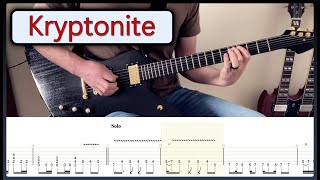 Kryptonite  3 Doors Down  Guitar Tab  Lesson  Cover [upl. by Courtund]