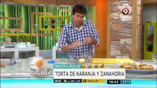 Receta dulce Torta de Naranja y zanahoria [upl. by Farlay911]