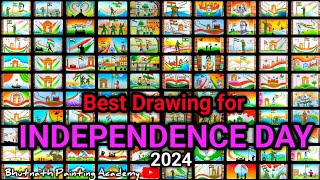 best independence day drawing for competition suggestion2024 [upl. by Stricklan347]