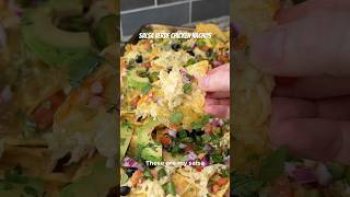 SALSA VERDE CHICKEN NACHOS using VVSupremo products 😋 nachos salsaverde easyrecipe [upl. by Schalles579]