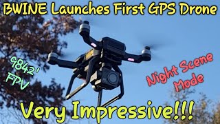 BWINE F7 GB2 GPS Drone Complete Unboxing Setup amp Test Flight Review bwine drones fly fun [upl. by Etnovaj646]