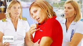 Captain Sandy Yawns Best Leadership Moments On Below Deck Mediterranean  Bravo [upl. by Mihalco587]