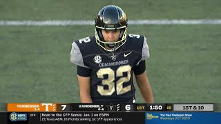 Vanderbilt Kicker Sarah Fuller Makes Extra Point vs Tennessee  2020 College Football [upl. by Leis]