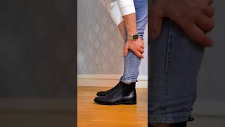 The correct way to wear jeans with Chelsea boots ✅️ 🎥 luqmanrahman1 chelsea chelseaboots boots [upl. by Koziara]